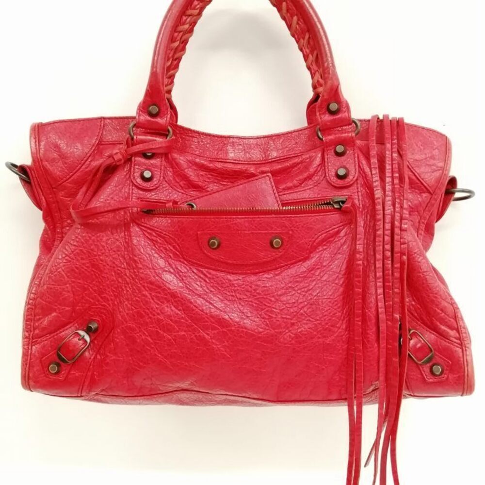 Balenciaga The City Handbag Shoulder Bag Red